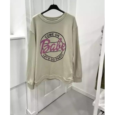 Sweat fashion “Babe” beige TU