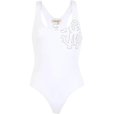 ROBERTO CAVALLI MAILLOT DE BAIN ENTIER BLANC ROBERTO CAVALLI MAILLOT DE BAIN ENTIER BLANC