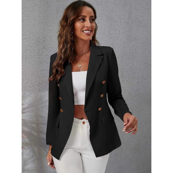 Frenchy Blazer Shein col à revers à bouton à rabat taille 38