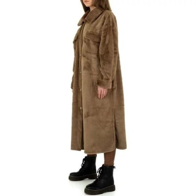 Manteau Femme façon velours taupe – TU Manteau Femme façon velours taupe – TU