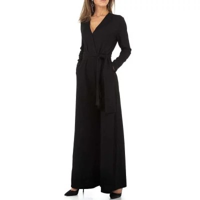 Combinaison Femme cache coeur évasée noir – S