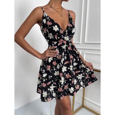 Robe Shein à fines brides à imprimé floral taille 38 Robe Shein à fines brides à imprimé floral taille 38