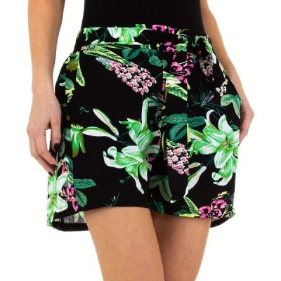 Short Femme taille haute fleuri avec ceinture grey S/M