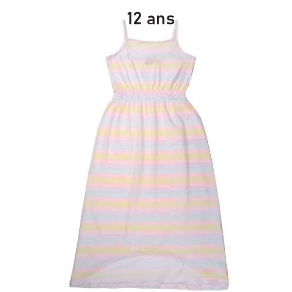 Robe enfant fine bretelle multi couleurs – 152