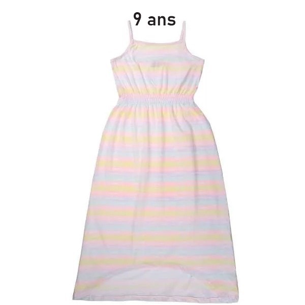 Robe enfant fine bretelle multi couleurs – 134