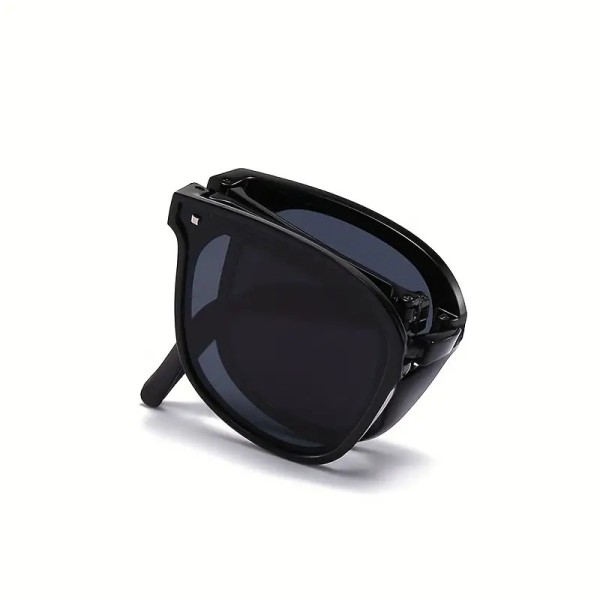 Lunettes de soleil Mixte à monture carrée pliable UV400 black