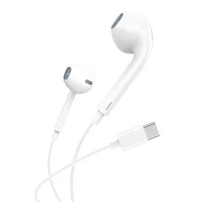 Écouteurs intra-auriculaires filaires Foneng T15 USB-C blanc Écouteurs intra-auriculaires filaires Foneng T15 USB-C blanc