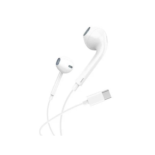 Écouteurs intra-auriculaires filaires Foneng T15 USB-C blanc