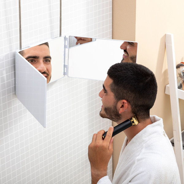 Miroir de Salle de Bain avec Lumière LED et Vision à 360 SelfKut InnovaGoods