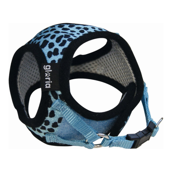 Harnais pour Chien Gloria Léopard 27-35 cm Bleu Taille M