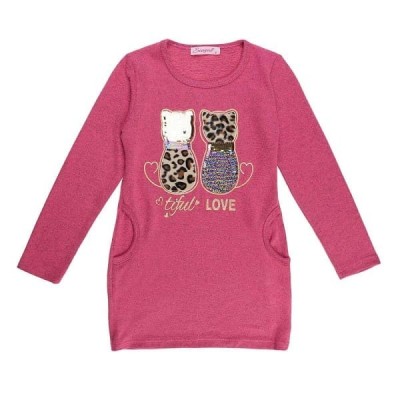 Robe tiful love cat fuchsia