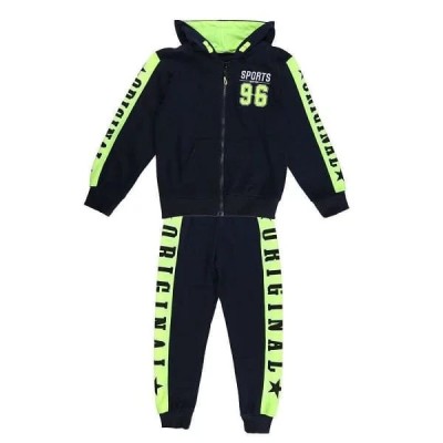 Ensemble Enfant 3P sweat capuche sport 96 blue