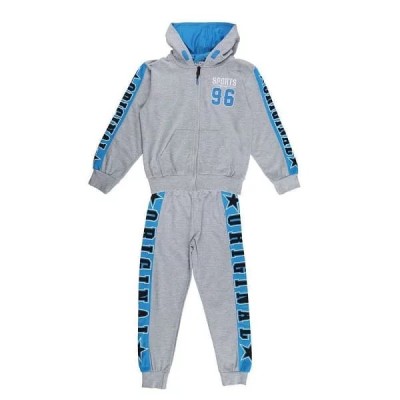 Ensemble Enfant 3P sweat capuche sport 96 grey blue
