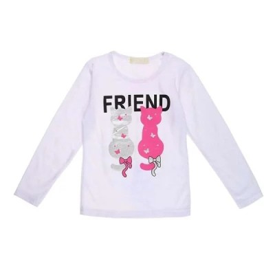 Ensemble Enfant 3P sweat capuche friend cat fushia