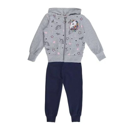 Ensemble enfant 3P sweat capuche licorne grey