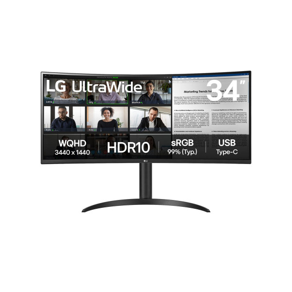 Écran LG 34WR50QK-B 34" 4K Ultra HD LCD Wide Quad HD