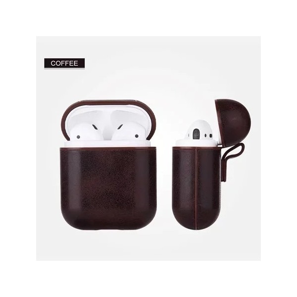 Housse de protection pour AirPods 1 & 2 design Coffee