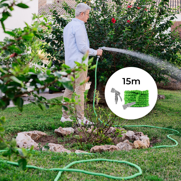 Tuyau d’Arrosage Extensible Hoostend InnovaGoods 15 m