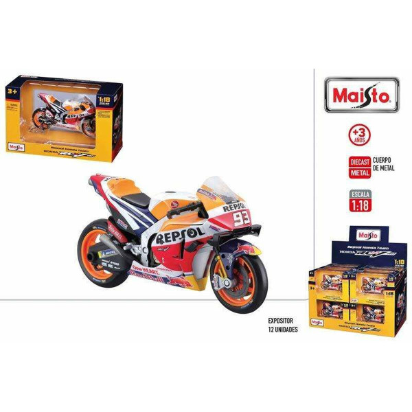 Motocyclette Colorbaby 1:18