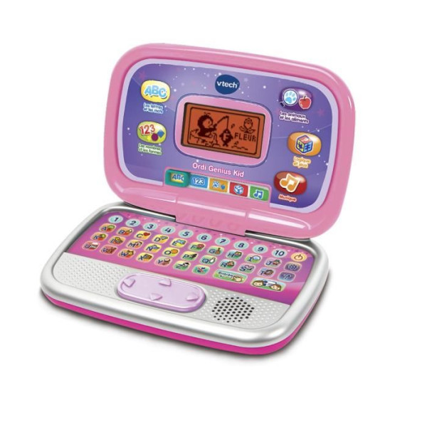 VTECH - Ordi Genius Kid Rose - Ordinateur Interactif Enfant
