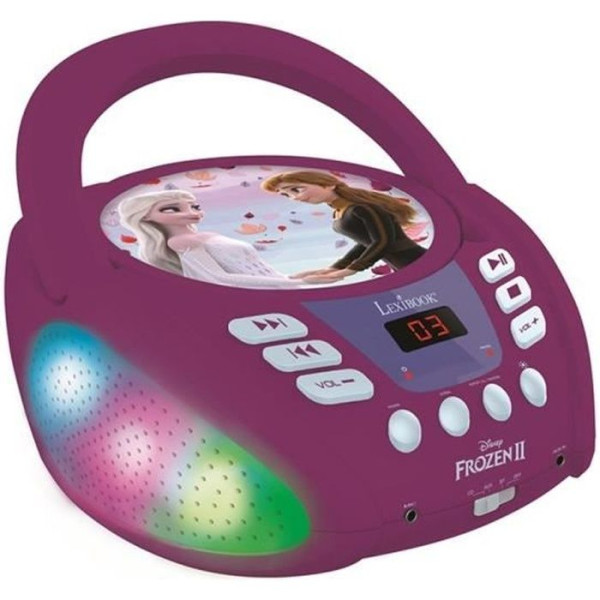Lecteur CD Bluetooth La Reine des Neiges avec Effets Lumineux