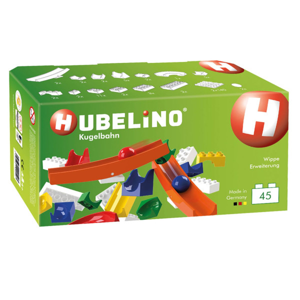 Hubelino Knikkerbaan Supplement set Wip Wap, 45dlg.
