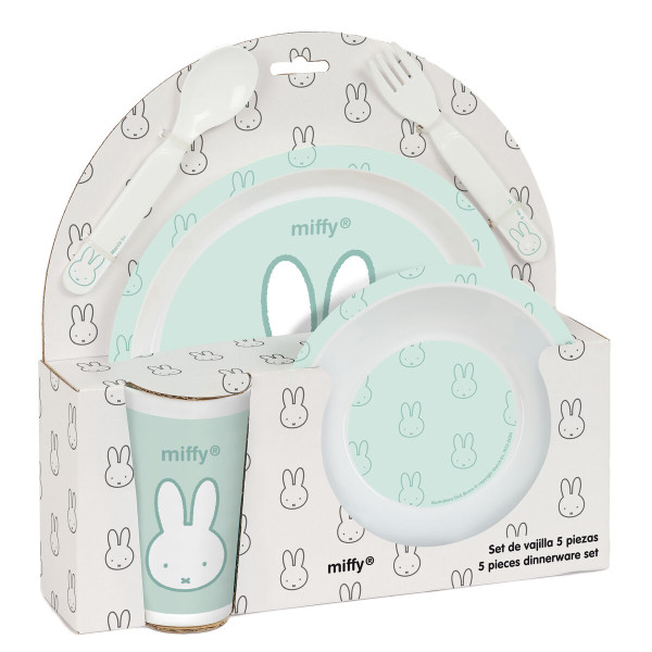 Set de vaisselle pour enfants Miffy (5 Pièces)