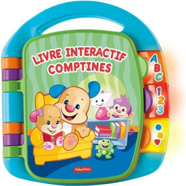 Fisher-Price - Livre Interactif Comptines - Livre bébé - 6 mois et  CDH39