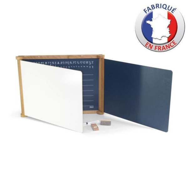 Triptyque en Bois - Teinté Chene 59 x 46 cms