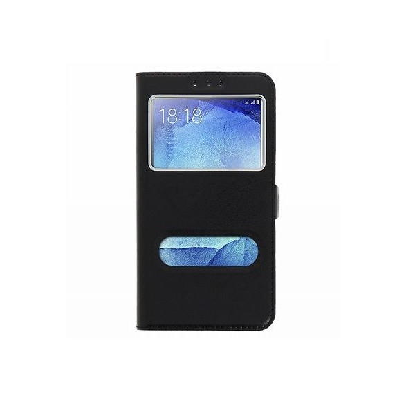 Etui clapet moka avec 2 fenêtres Huawei P30 lite