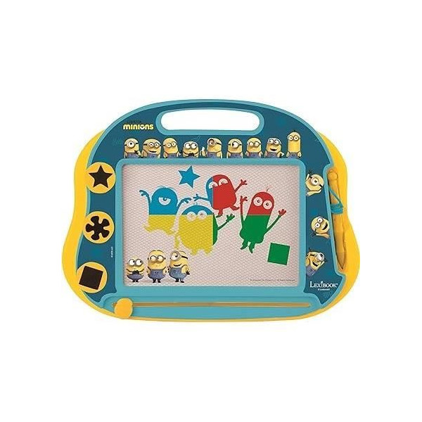 Lexibook - Ardoise Magique Minions - Format A5 avec accessoires magnétiques