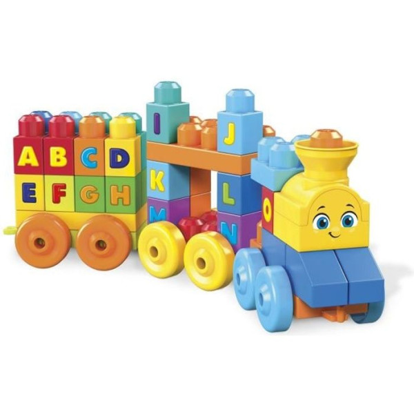 Mega Bloks - Le Train de l'Alphabet - Jouet de construction - 12 mois et  FWK22