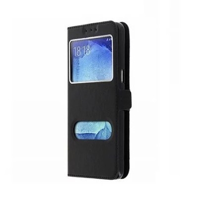 Etui clapet moka avec 2 fenêtres Huawei P30 lite