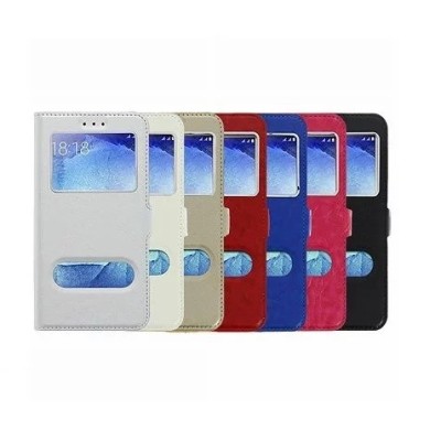 Etui clapet moka avec 2 fenêtres Huawei P30 lite