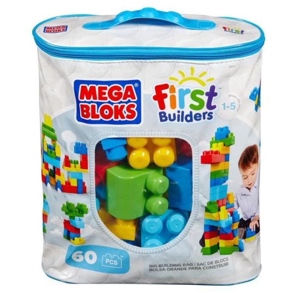MEGABLOKS First Builders - Sac Medium Classique - 60 Blocs