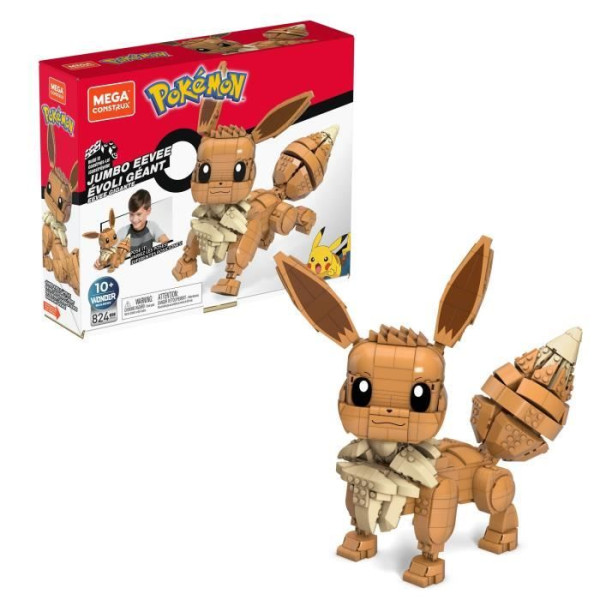 Mega Construx - Pokémon - Evoli Géant - jouet de construction - 7 ans et 