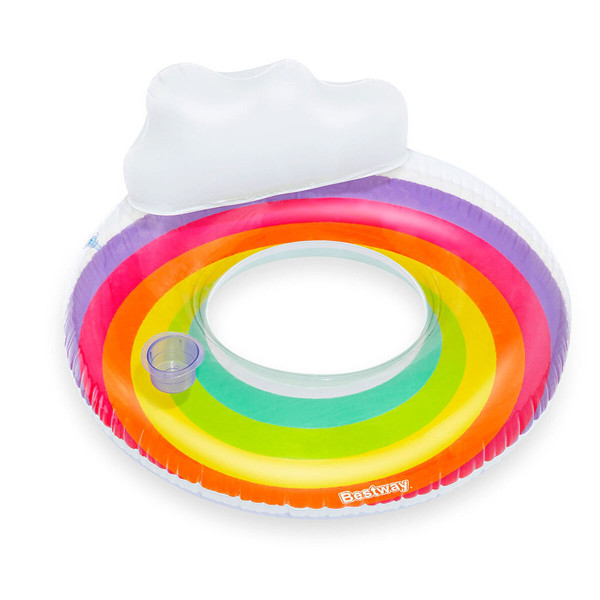 Bestway Roue Gonflable Arc-en-ciel D107 cm 12 Ans Plage et Piscine 43647