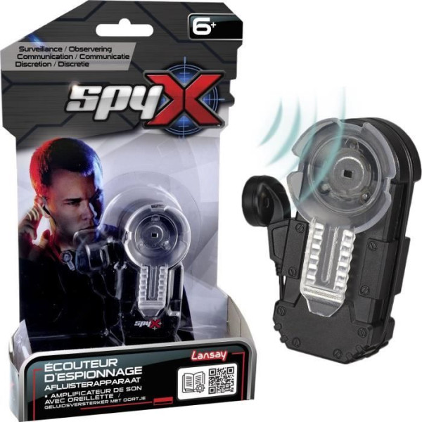 Spy X  Écouteur D'Espionnage - Jouet  Accessoires d'Espion - Panoplie d'espionnage enfant - Des 6 ans - Lansay
