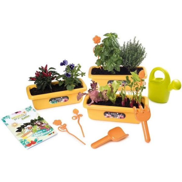 SMOBY - Silence ça Pousse Set de jardinieres  accessoires - Fabrication française