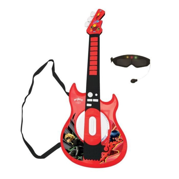 * Une super guitare électronique Ladybug et des lunettes avec micro pour découvrir la musique en s'amusant et avec style 