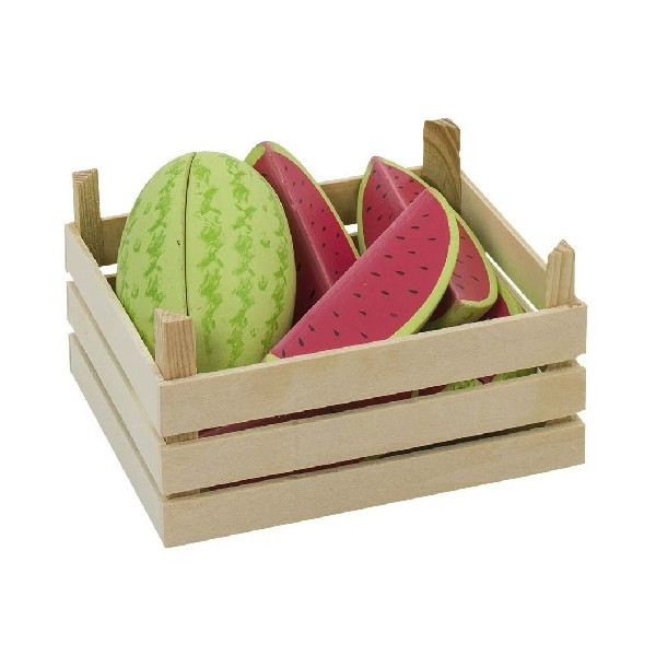 Melons dans une cagette