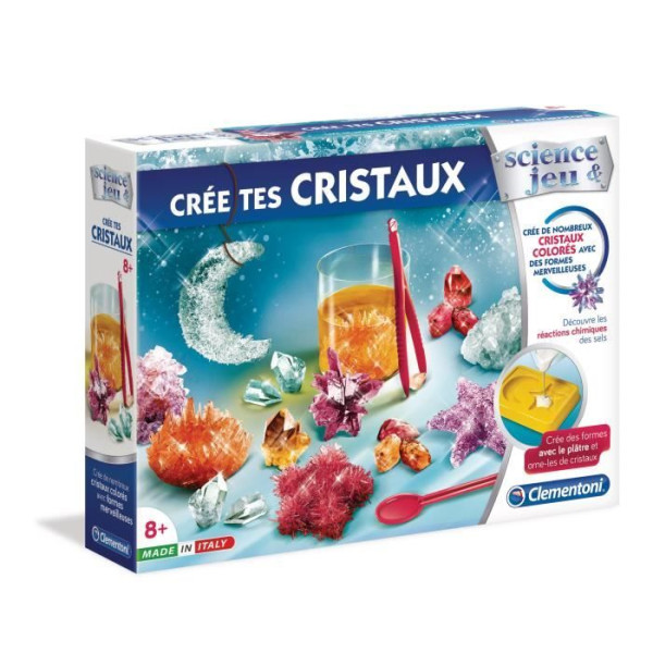CLEMENTONI Science  Jeu -  Crée tes cristaux - Jeu scientifique