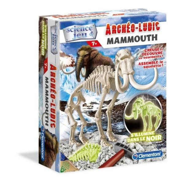 CLEMENTONI Archéo Ludic Mammouth - Phosphorescent