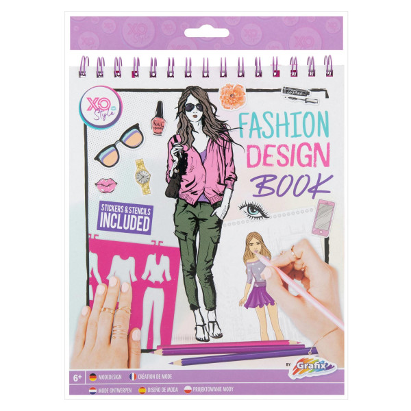 Grafix - Fashion Design Sticker Book  Stencils 230005
