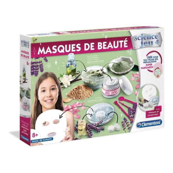 CLEMENTONI Science  Jeu - Masques de beauté - Jeu scientifique