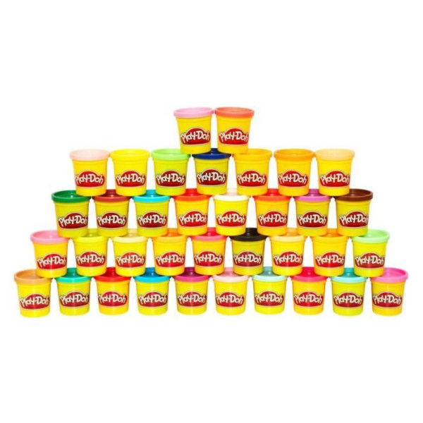 Play-Doh Coffret de 36 pots de 84 g de Pâte a modeler, Couleurs Multiples, Des 24 mois
