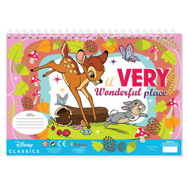 Livre de coloriage avec stickers Disney - Bambi 000563019