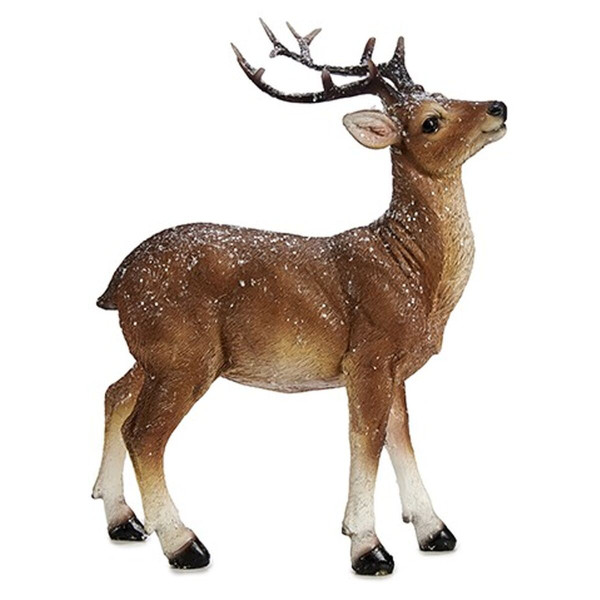 Décorations de Noël Krist C07-59360WX-1 Blanc Marron 8,5 x 21 x 17 cm
