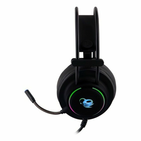 Casques avec Microphone CoolBox DeepLighting Noir