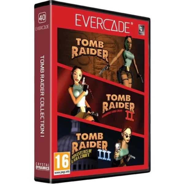 Tomb Raider Collection 1 - Cartouche Evercade n40 - Retrogaming